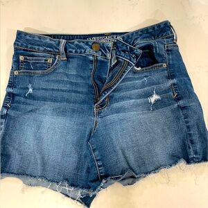 AE denim shorts